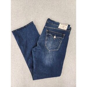 True Religion Billy Jeans 38 Flap T Snap Bootcut Relaxed Stretch‎ 42 40x34